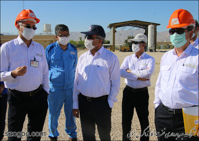 بازدید مدیرعامل شرکت پالایشگاه گاز پارسیان از منطقه عملیاتی پارسیان 14