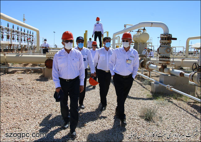 بازدید مدیرعامل شرکت پالایشگاه گاز پارسیان از منطقه عملیاتی پارسیان 18