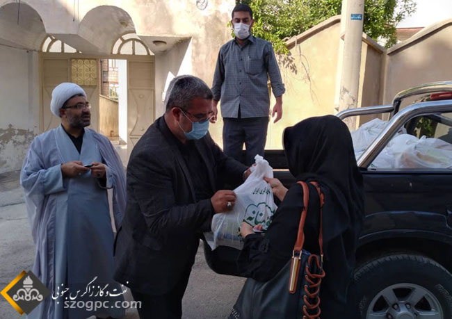 توزیع ۳۰۰ بسته معیشتی توسط بسیج شرکت نفت مناطق مرکزی ایران 11
