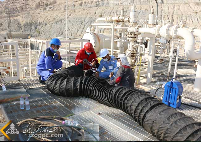 تعمیرات اساسی منطقه عملیاتی نار و کنگان 1400 13