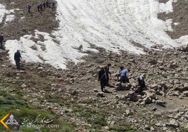 صعود کوهنوردان زاگرس جنوبی به قله ۴۱۵۰ متری برف کرمو رشته کوه دنا 5