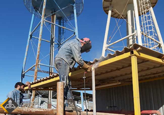 رینگ جدید آب آتش نشانی  مجتمع کارگاهی ناحیه نار در منطقه عملیاتی نار و کنگان 1