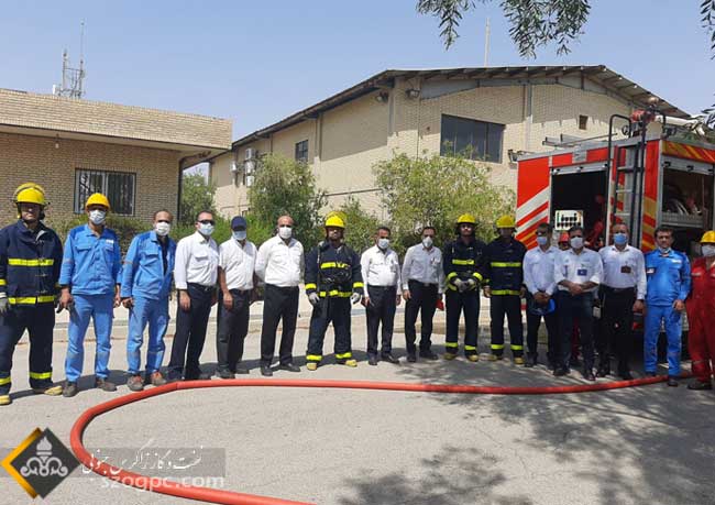 رینگ جدید آب آتش نشانی  مجتمع کارگاهی ناحیه نار در منطقه عملیاتی نار و کنگان 2