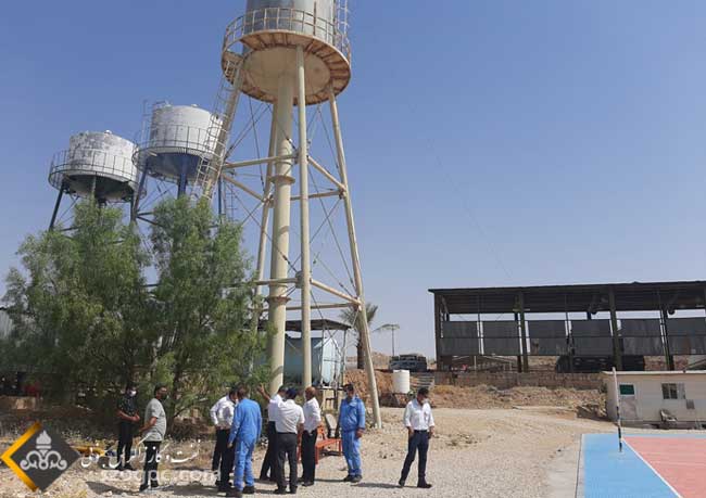 رینگ جدید آب آتش نشانی  مجتمع کارگاهی ناحیه نار در منطقه عملیاتی نار و کنگان 4