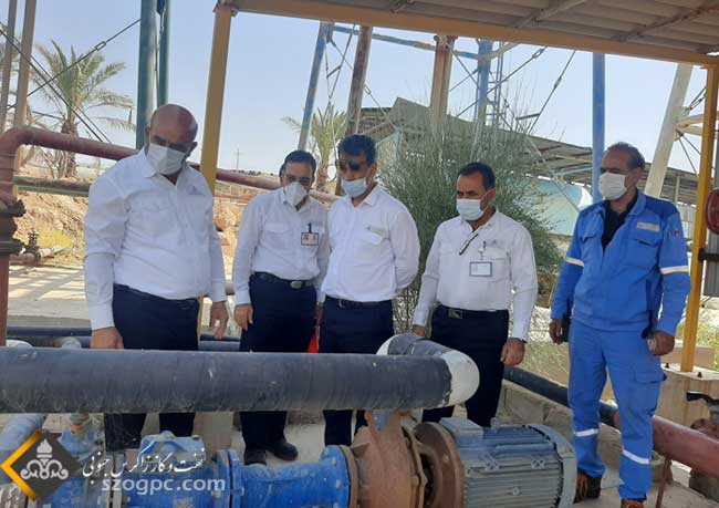 رینگ جدید آب آتش نشانی  مجتمع کارگاهی ناحیه نار در منطقه عملیاتی نار و کنگان 6