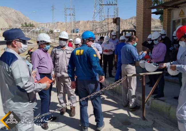 بازدید از ایستگاه آتش‌نشانی طرح توسعه میدان نفتی آذر 1