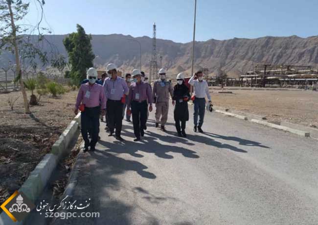 بازدید از ایستگاه آتش‌نشانی طرح توسعه میدان نفتی آذر 2