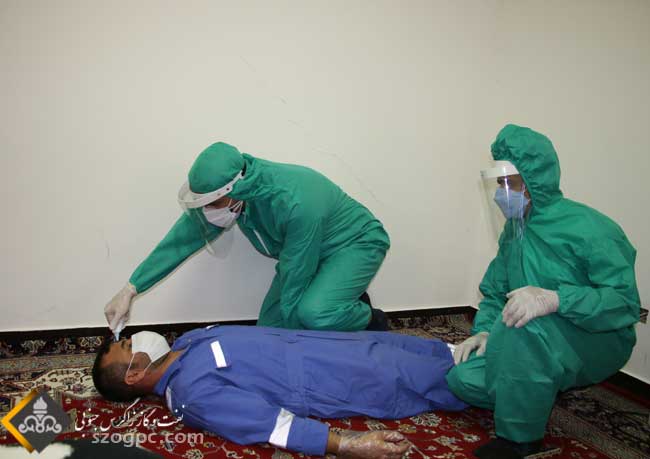 برگزاری دو مانور  شناسایی و مقابله با شیوع ویروس کرونا در منطقه عملیاتی پارسیان 3