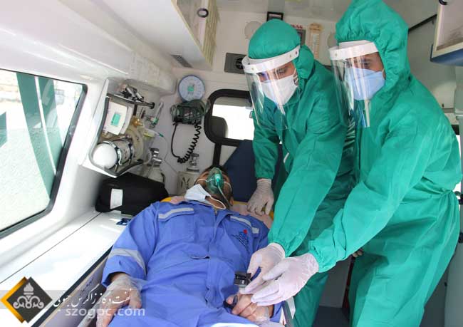 برگزاری دو مانور  شناسایی و مقابله با شیوع ویروس کرونا در منطقه عملیاتی پارسیان 6