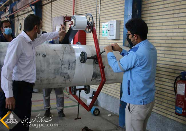 ساخت دستگاه نوار پیچ خطوط لوله  2