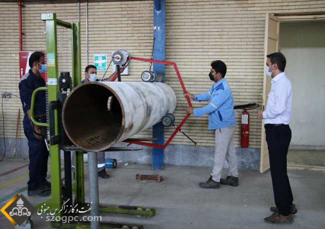 ساخت دستگاه نوار پیچ خطوط لوله  4