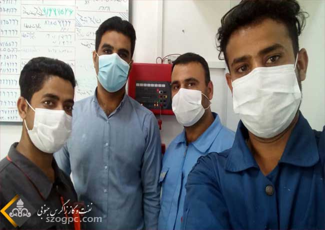 راه اندازی سیستم اعلام حریق در منطقه عملیاتی سرخون  1