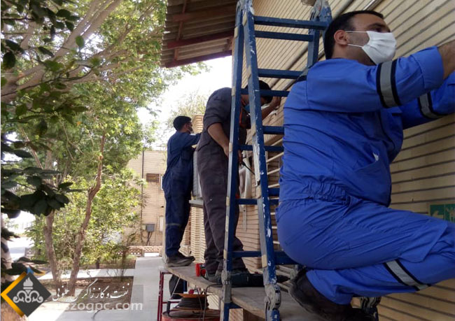 راه اندازی سیستم اعلام حریق در منطقه عملیاتی سرخون  3