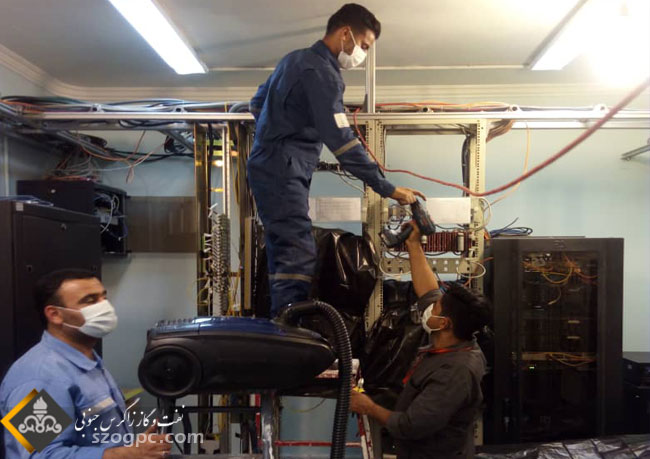 راه اندازی سیستم اعلام حریق در منطقه عملیاتی سرخون  4