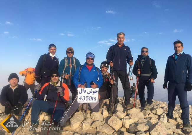 صعود کوهنوردان زاگرس جنوبی به قله حوض دال دنا 2