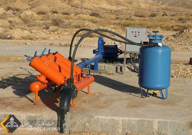 شبکه آبیاری تحت فشار فضای سبز منطقه عملیاتی آغار و دالان 2