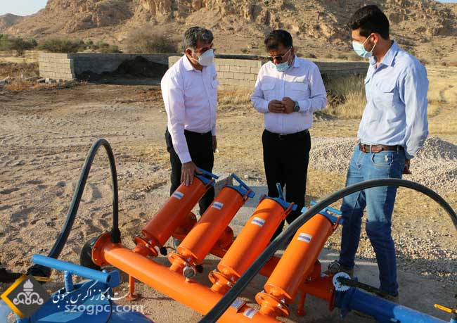 شبکه آبیاری تحت فشار فضای سبز منطقه عملیاتی آغار و دالان 4