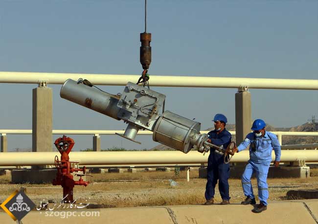 لخته گیر دالان در تاسیسات نم زدایی گاز فراشبند پس از تعمیرات اساسی به تولید برگشت 1
