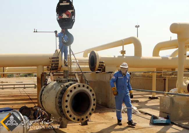 لخته گیر دالان در تاسیسات نم زدایی گاز فراشبند پس از تعمیرات اساسی به تولید برگشت 3