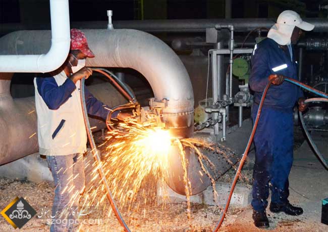 لخته گیر دالان در تاسیسات نم زدایی گاز فراشبند پس از تعمیرات اساسی به تولید برگشت 5