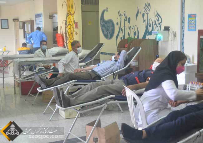 کارکنان زاگرس جنوبی در آستانه دهه ولایت 30 هزار سی سی خون اهدا کردند 2