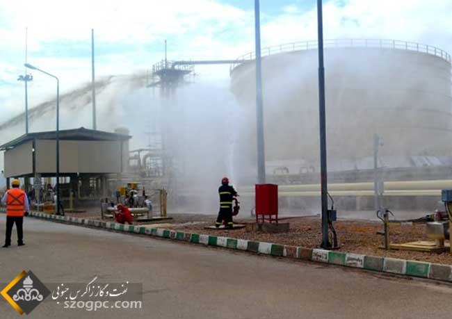 رزمایش آتش سوزی مخزن Onspec 1