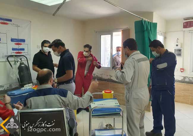 واکسیناسیون کارکنان شرکت بهره برداری نفت و گاز غرب 9