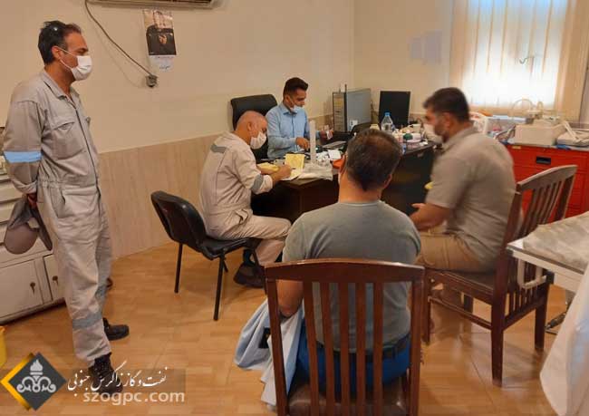واکسیناسیون کارکنان شرکت بهره برداری نفت و گاز غرب 10