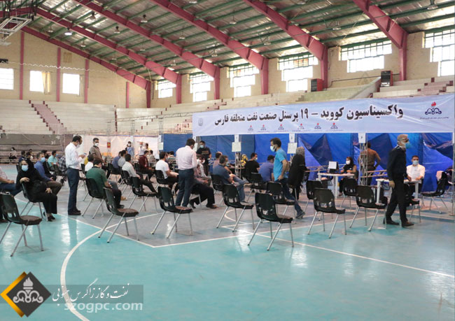 کارکنان زاگرس جنوبی واکسن کرونا دریافت کردند 3