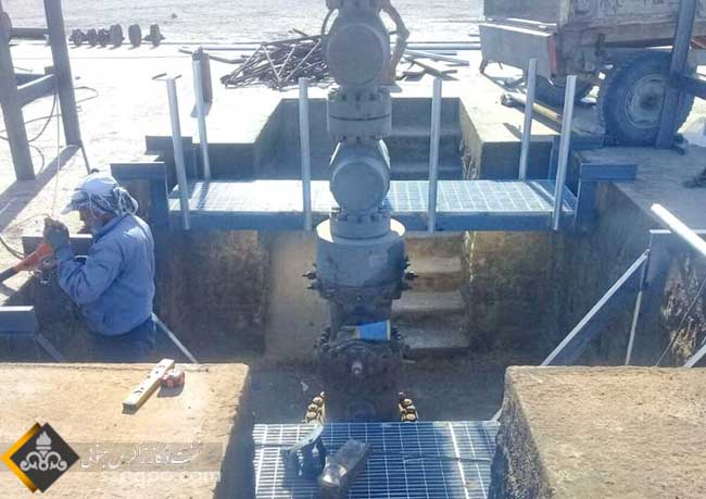 عملیات حفاری و تکمیل چاه ۴۴ دهلران 1