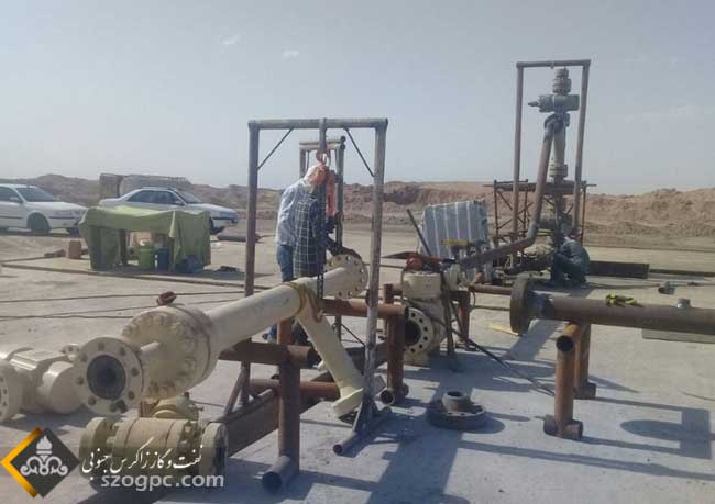 عملیات حفاری و تکمیل چاه ۴۴ دهلران 3