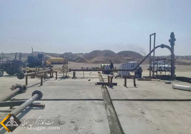 عملیات حفاری و تکمیل چاه ۴۴ دهلران 4