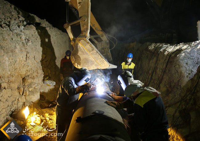 تعمیرات اساسی  در میدان های گازی تابناک و وراوی  2