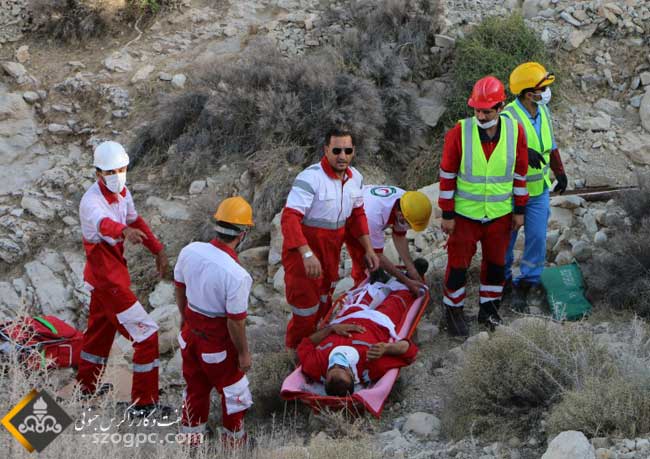 مانور امداد و نجات سوانح جاده ای در منطقه عملیاتی آغارو دالان 2
