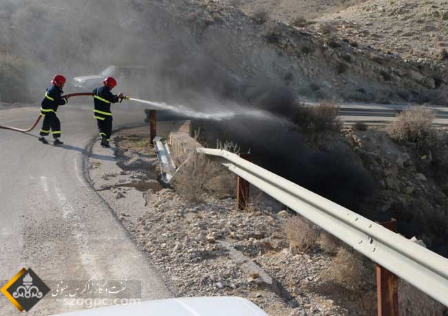 مانور امداد و نجات سوانح جاده ای در منطقه عملیاتی آغارو دالان 5