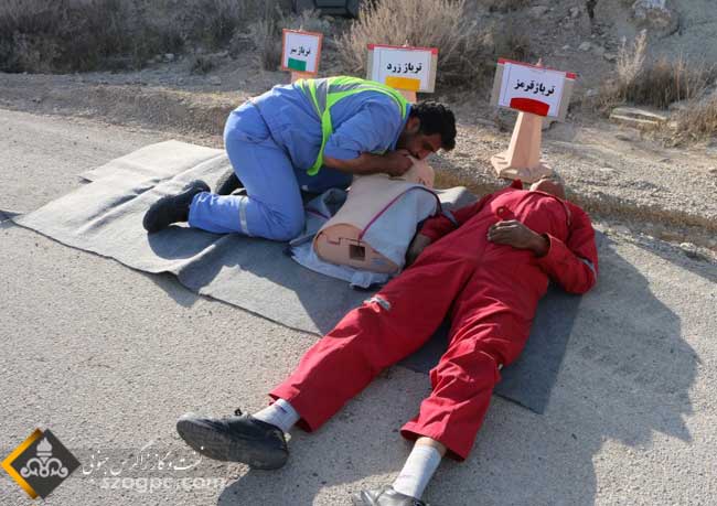 مانور امداد و نجات سوانح جاده ای در منطقه عملیاتی آغارو دالان 7