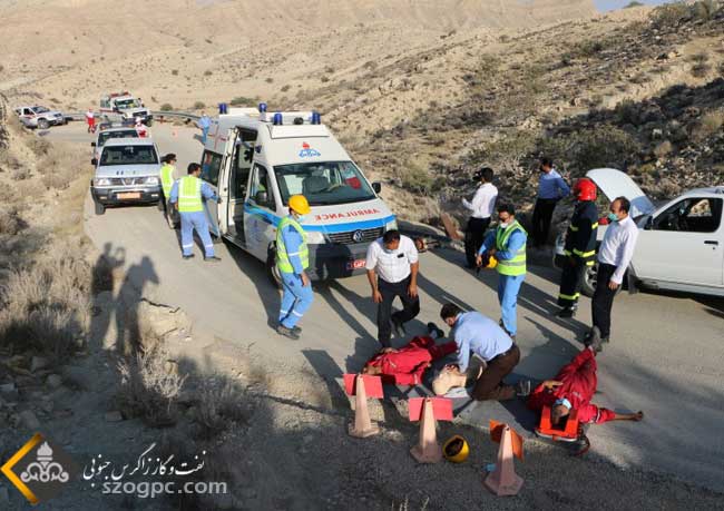 مانور امداد و نجات سوانح جاده ای در منطقه عملیاتی آغارو دالان برگزار شد.
