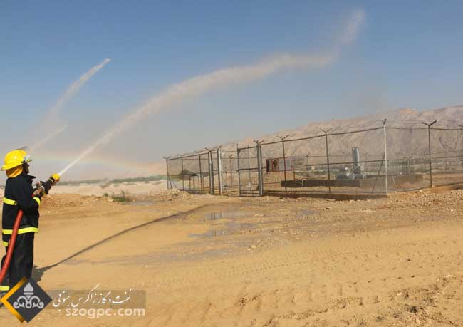 مانور مشترک پدافند غیرعامل منطقه عملیاتی نار و کنگان و شرکت پالایش گاز فجر جم 2