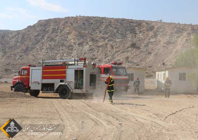 مانور مشترک پدافند غیرعامل منطقه عملیاتی نار و کنگان و شرکت پالایش گاز فجر جم 11