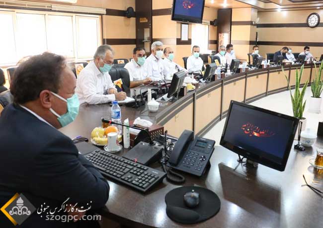 نشست مشترک مدیران شرکت بهره برداری نفت و گاز زاگرس جنوبی و پالایش گاز فجر جم 7