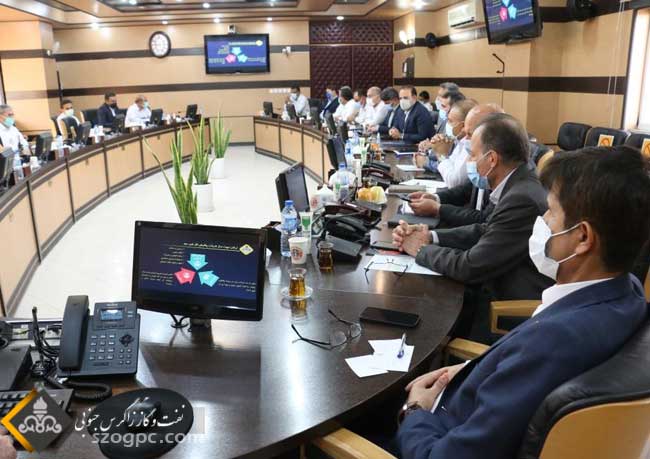 نشست مشترک مدیران شرکت بهره برداری نفت و گاز زاگرس جنوبی و پالایش گاز فجر جم 9