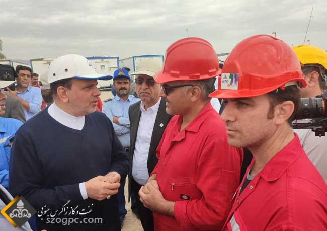 بازدید مدیرعامل شرکت ملی نفت از تأسیسات نفت و گاز زاگرس جنوبی