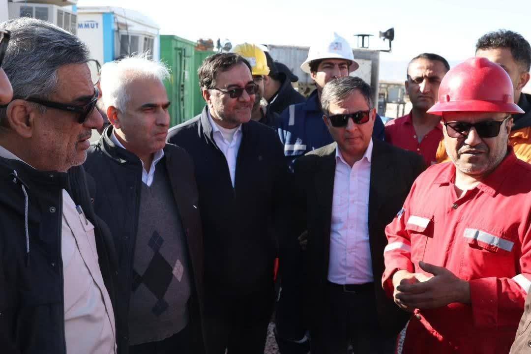 بازدید مدیرعامل شرکت ملی نفت ایران از میدان گازی توس 7