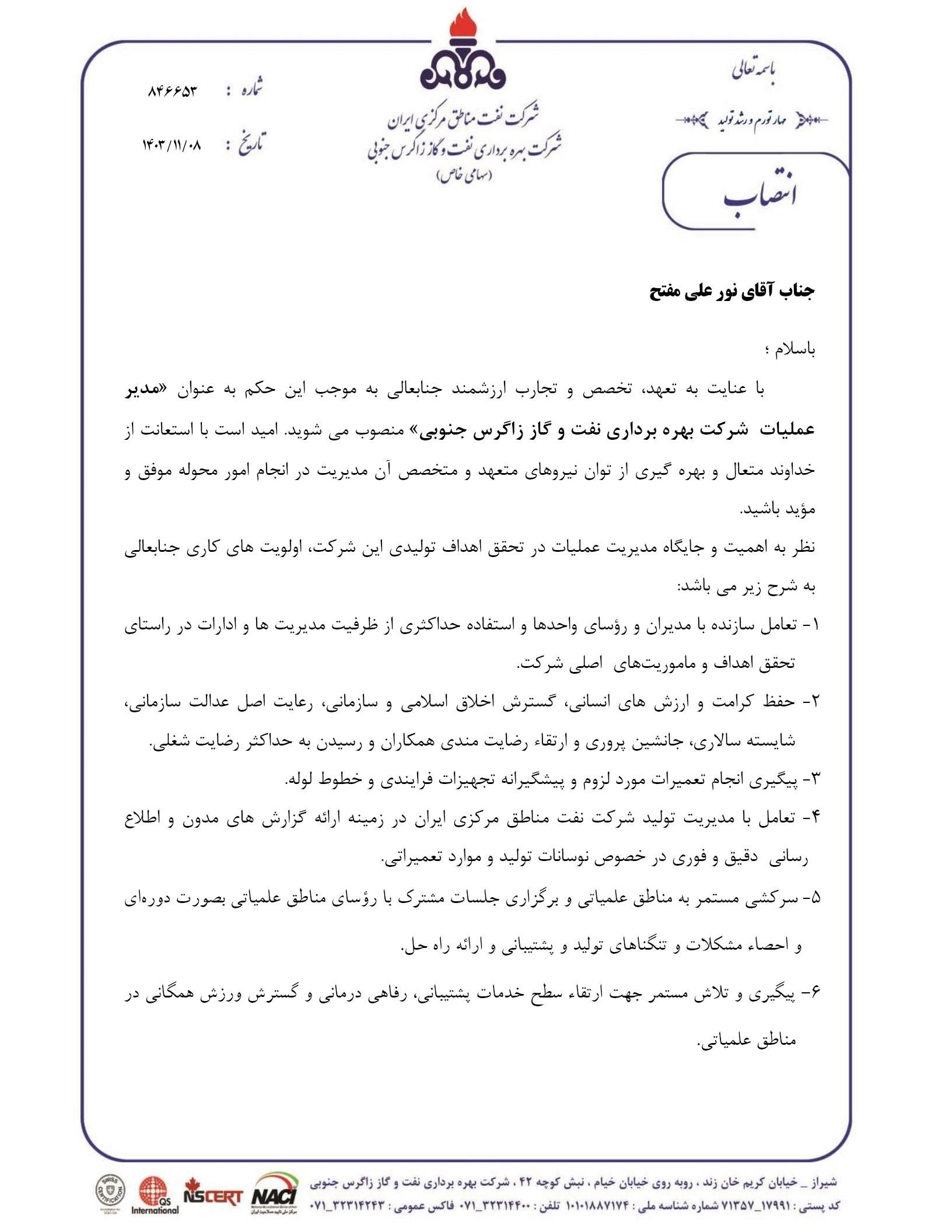 انتصاب مفتح 2