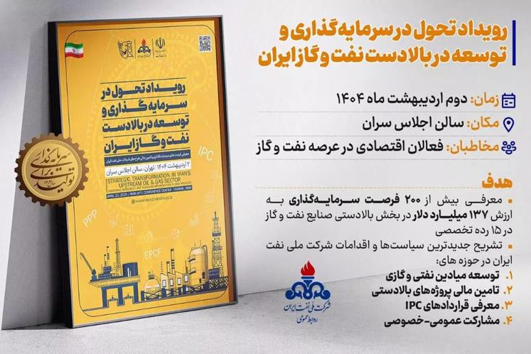 رویداد تحول در سرمایه‌گذاری و توسعه در بالادست نفت و گاز ایران 1