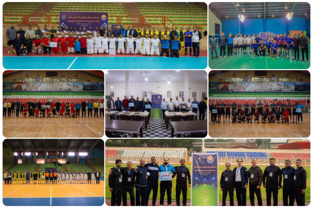 پایان رقابت های ورزشی کارکنان ۴۵ سال و بالاتر شرکت نفت مناطق مرکزی ایران