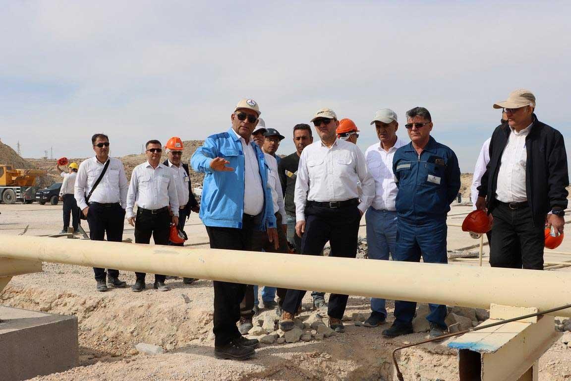 بازدید مدیر عامل شرکت زاگرس جنوبی و هیات همراه از منطقه عملیاتی پارسیان