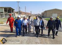 بازدید مدیرعامل و هیات همراه از منطقه عملیاتی و نمکزدایی دهلران و همچنین کارخانه ٣١٠٠ NGL 10