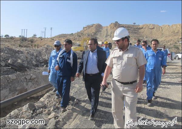 مدیرعامل شرکت بهره برداری نفت و گاز زاگرس جنوبی از منطقه عملیاتی آغار و دالان بازدید کرد .