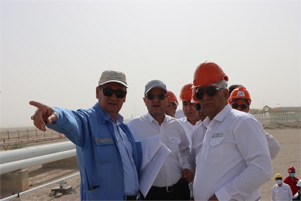 بازدید مدیر عامل، اعضاء هیأت مدیره و جمعی از روسای ستادی از منطقه عملیاتی پارسیان 5